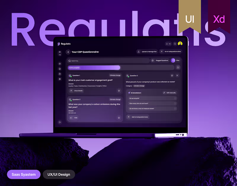 Cover image for Complete SaaS Website Figma Design/Webflow Development