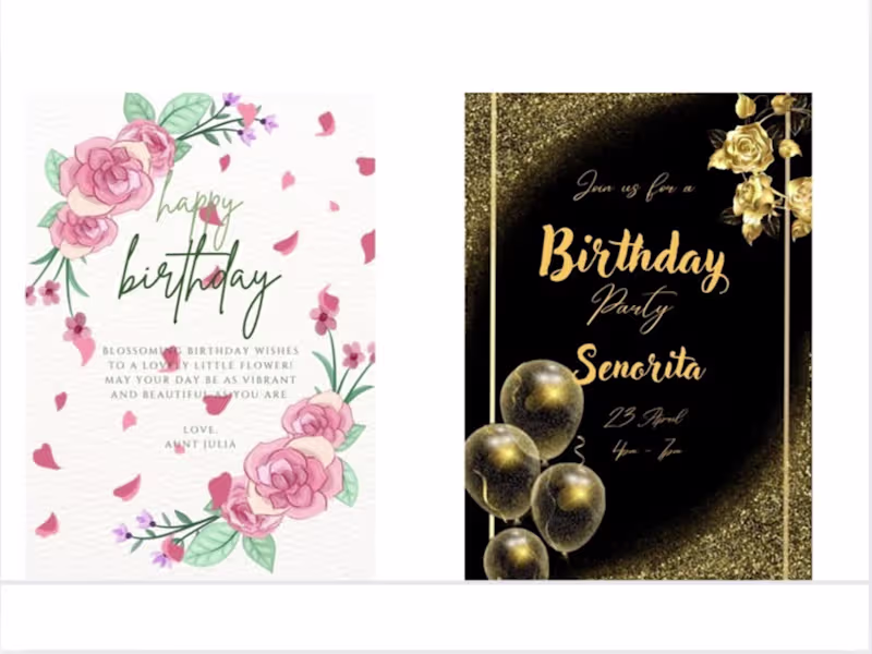 Cover image for Elegant birthday bliss 