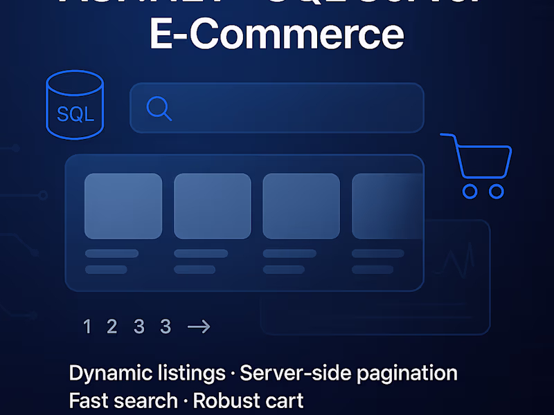 Cover image for ASP.NET (http://ASP.NET) + SQL Server e-commerce: dynamic li...