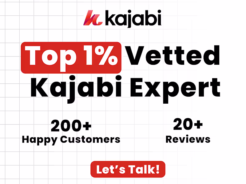 Cover image for Kajabi Services: Design, Migration & Marketing