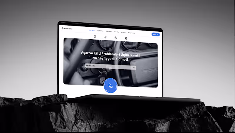 Cover image for Acaralemi.az - Locksmith Service Website Design