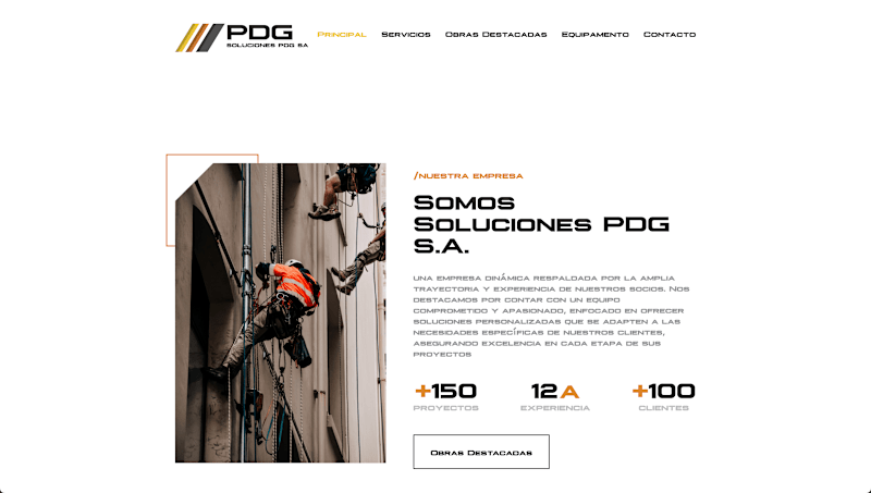 Cover image for Soluciones PGD SA: Modern Construction Website