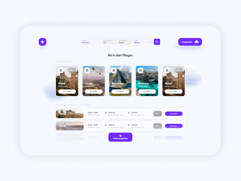 Cover image for Intuitive Flight Booking UI Design