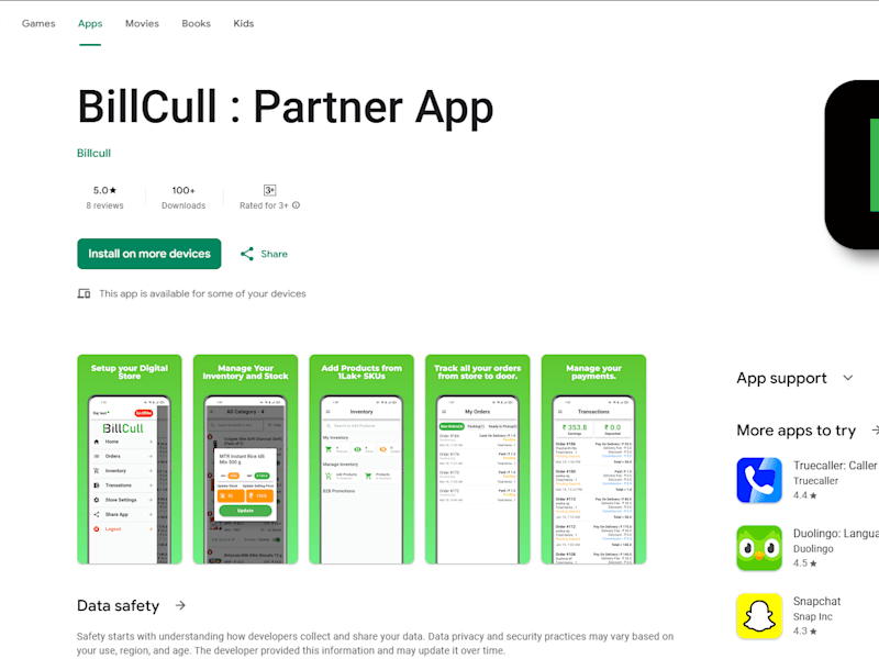 Cover image for BillCull : Partner App - Apps on Google Play