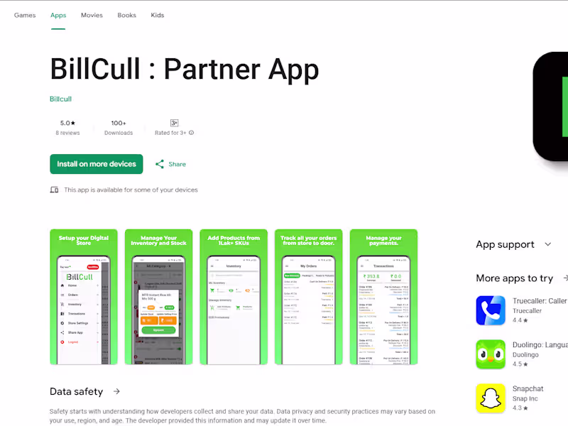Cover image for BillCull : Partner App - Apps on Google Play