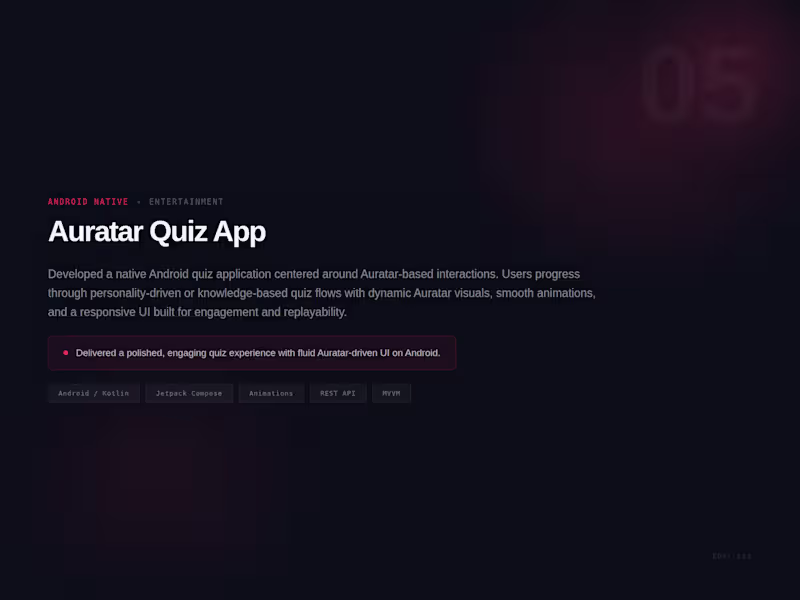 Cover image for Built a native Android quiz