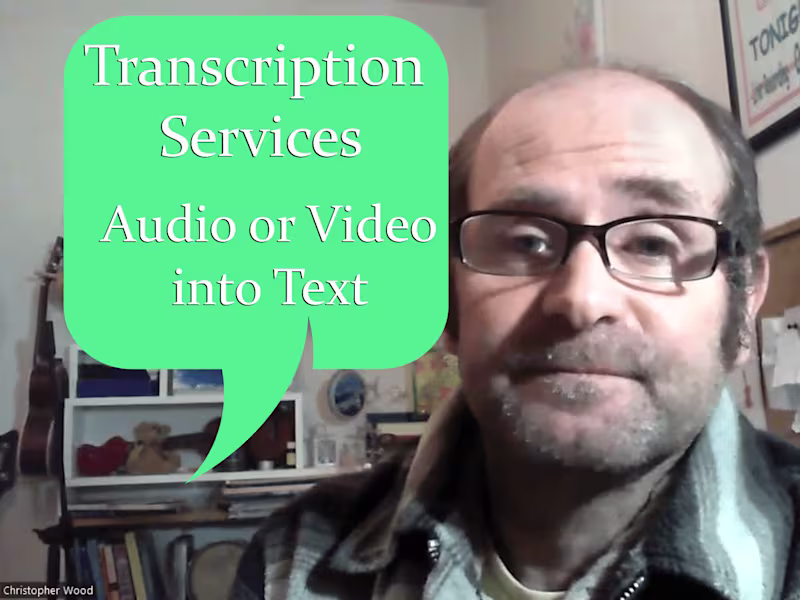 Cover image for 100% Accurate Audio and Video Transcription Service