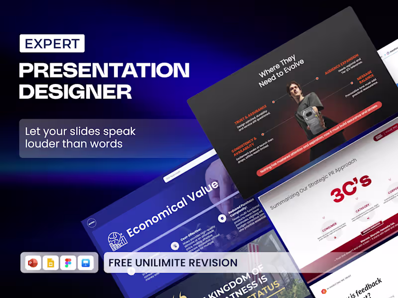 Cover image for I will design PowerPoint Presentation with Animation 