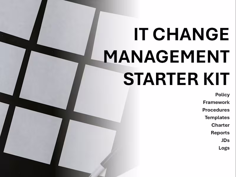 Cover image for Classic IT Change Management Starter Kit