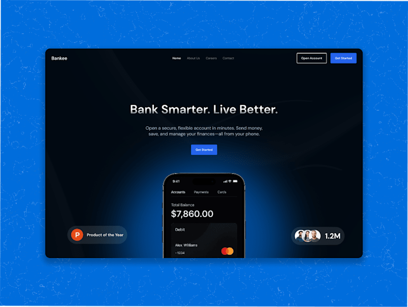 Cover image for Fintech Hero Section Design