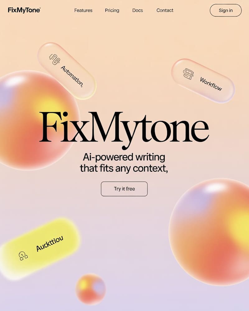 Cover image for FixMyTone AI Writing Assistant Development