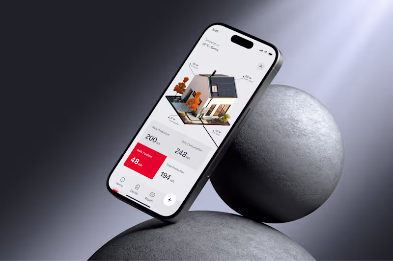 Cover image for OneTronix Solar Monitoring App Design