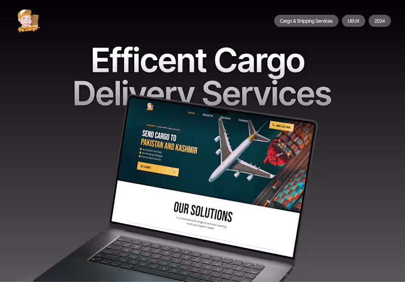 Cover image for Logistics Website — UI UX Design