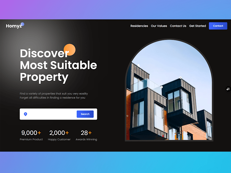 Cover image for React Real Estate Landing Page Development