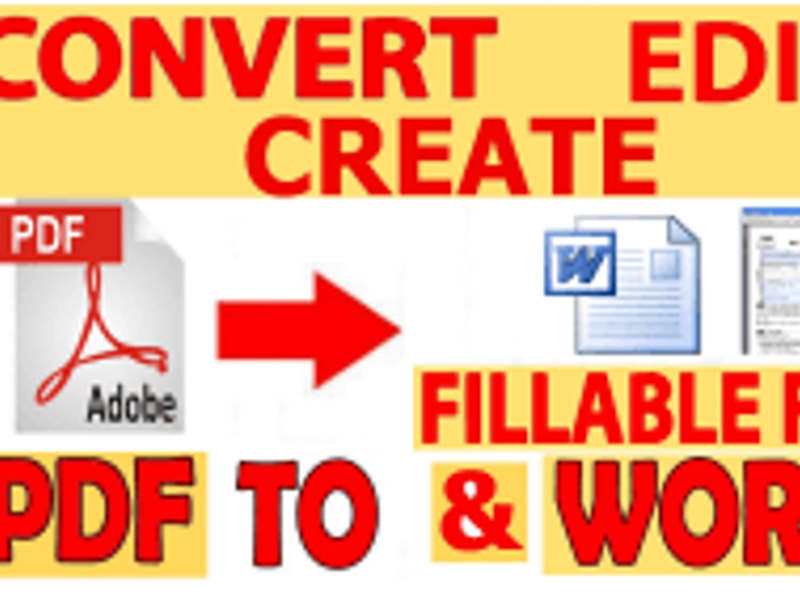 Cover image for I will edit your documents for anything and create fillable form