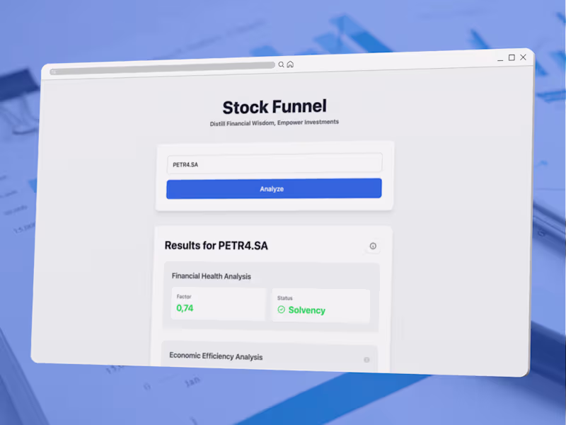 Cover image for Stock Funnel: Smart Stock Analysis Web App