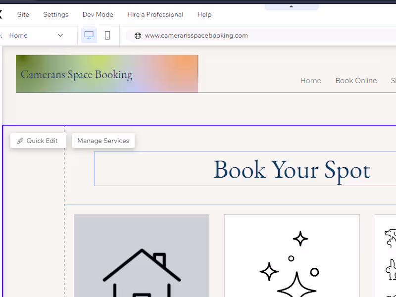 Cover image for Service site