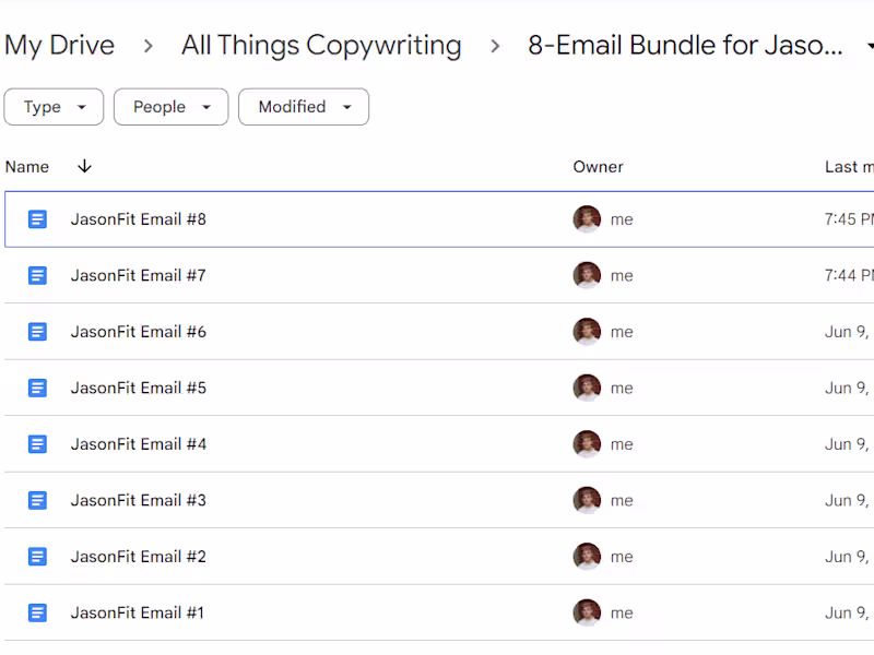 Cover image for 8-Email Copy Bundle