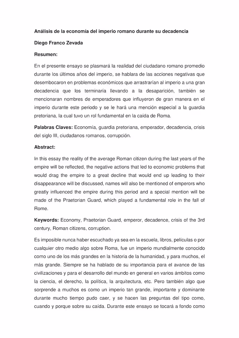 Cover image for Essay in Spanish