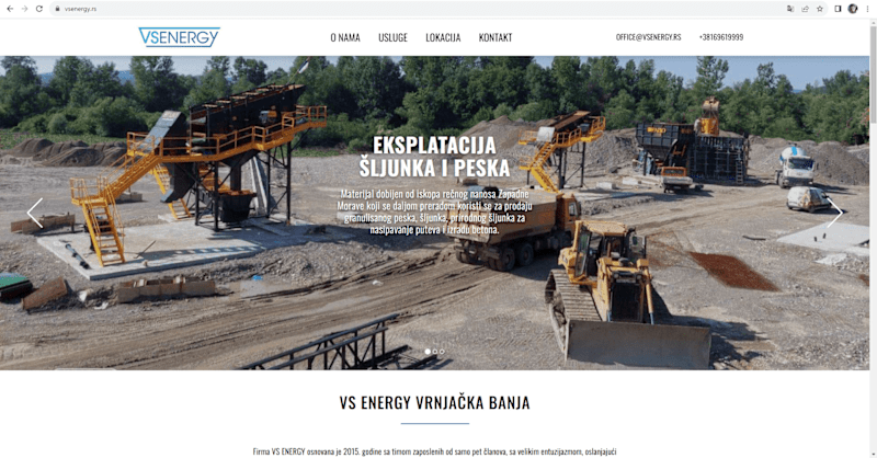 Cover image for The VS ENERGY Concrete Portfolio Website