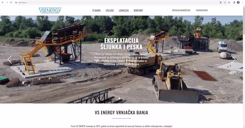 Cover image for The VS ENERGY Concrete Portfolio Website