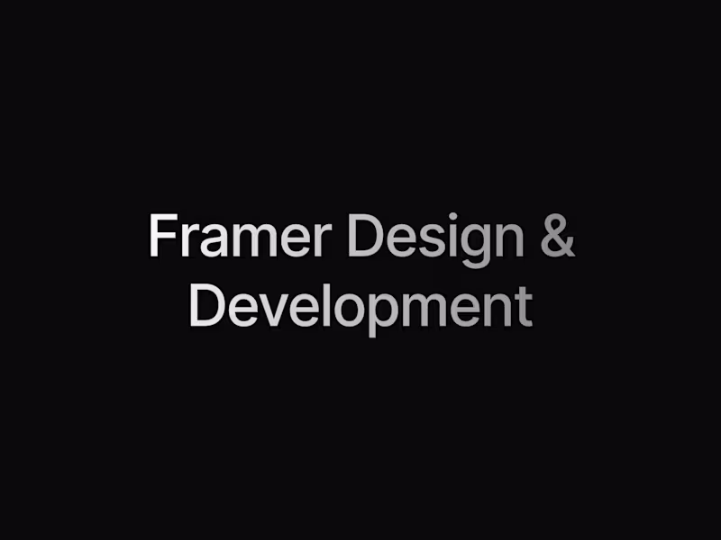 Cover image for Framer Development