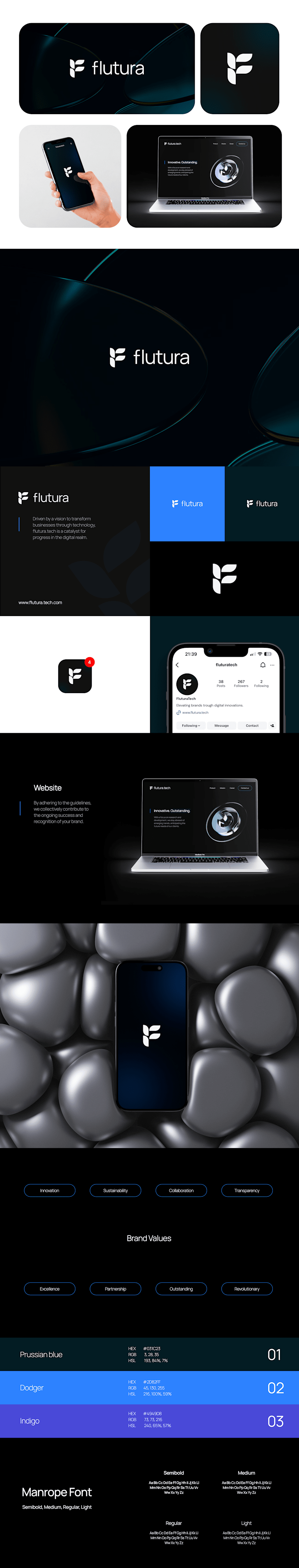Cover image for Flutura Tech | Brand Identity