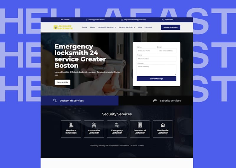 Cover image for WordPress + Elementor Pro Website / Locksmith