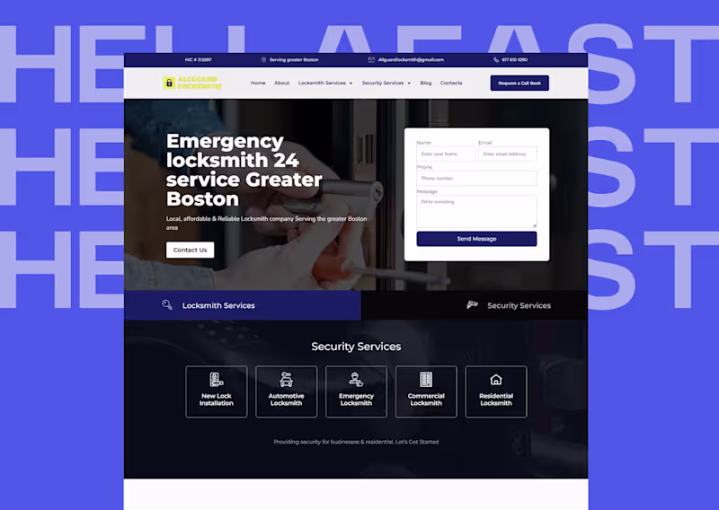 Cover image for WordPress + Elementor Pro Website / Locksmith