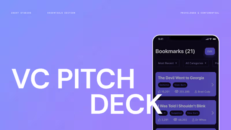 Cover image for VC Pitch Deck Template