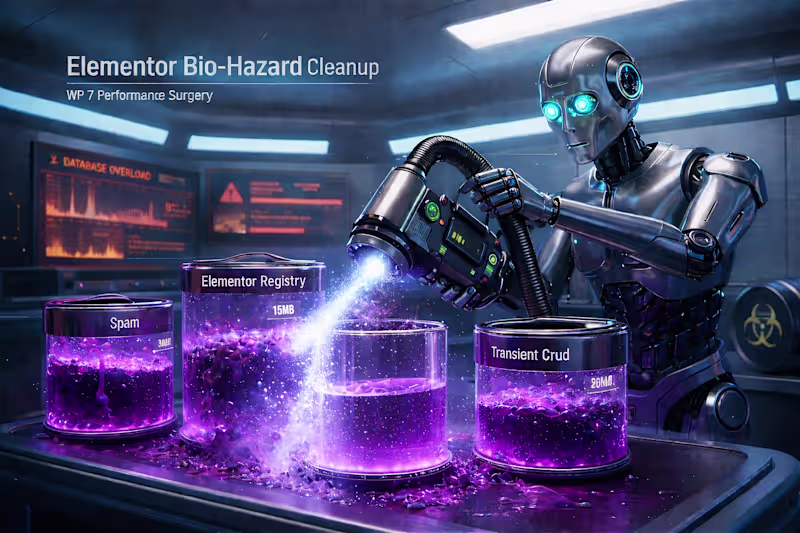 Cover image for WP 7 Performance Surgery | Elementor Bio-Hazard Cleanup