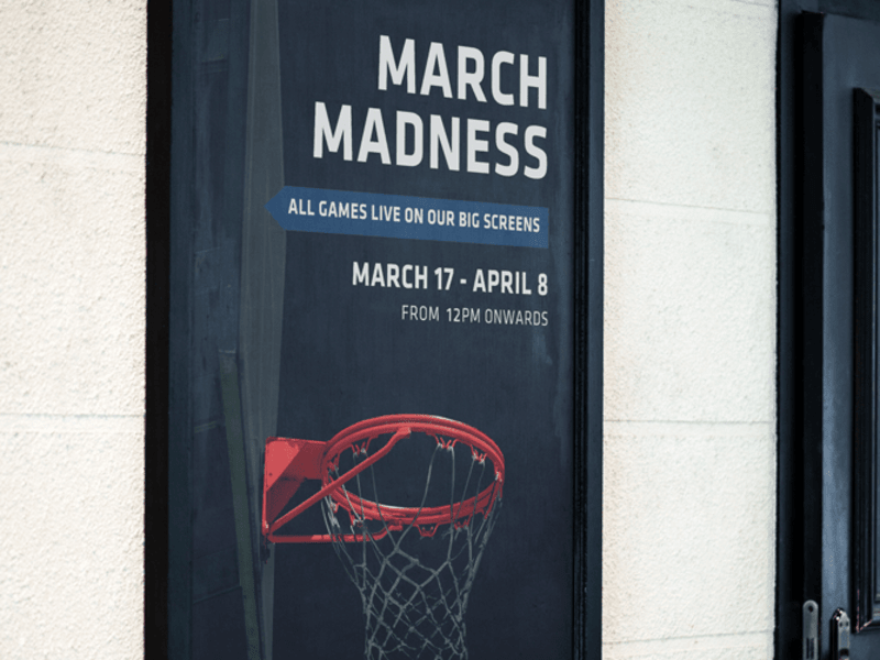 Cover image for red card sports bar + eatery - social media, print design, video