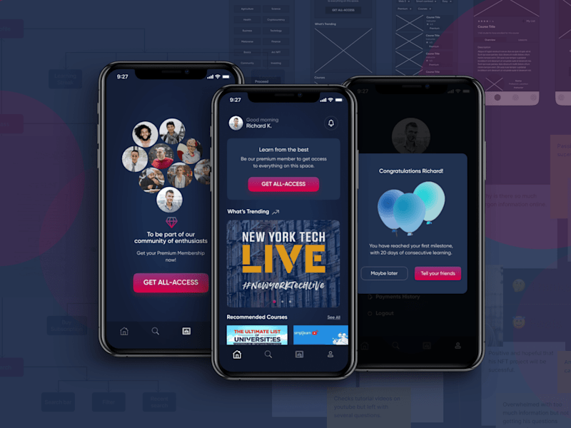 Cover image for BlockED (EdTech) Mobile App Design | UI/UX 
