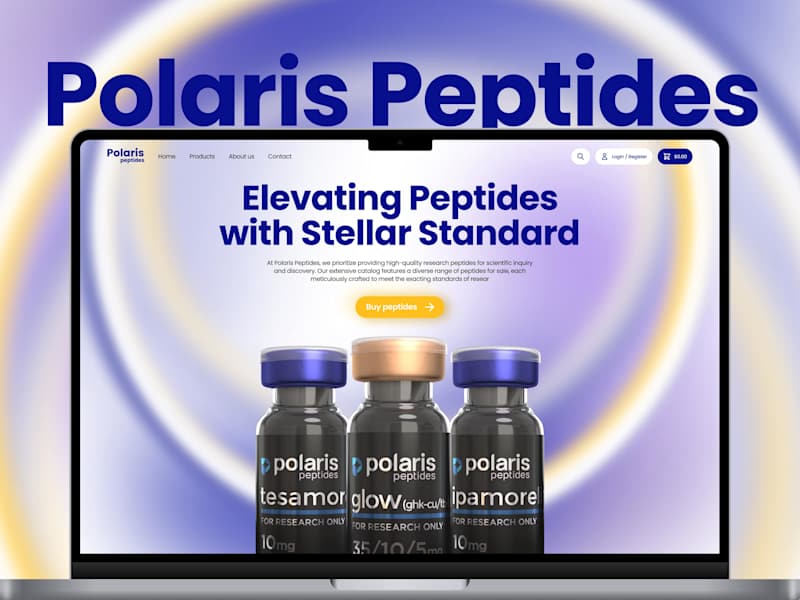 Cover image for Polaris Peptides — Ecommerce | WordPress | Woocommerce | Figma