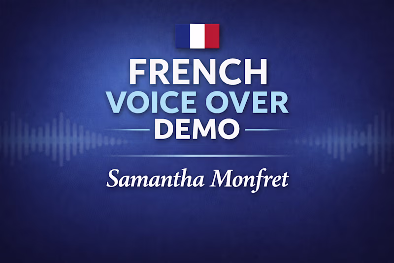 Cover image for French voice over demo with