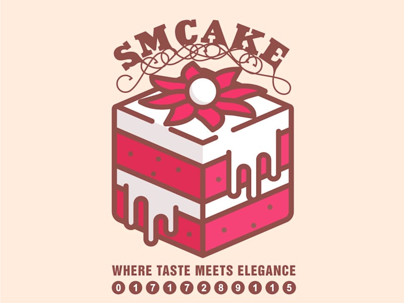 Cover image for Logo Design for SM CAKE – Artisan Bakery Branding
