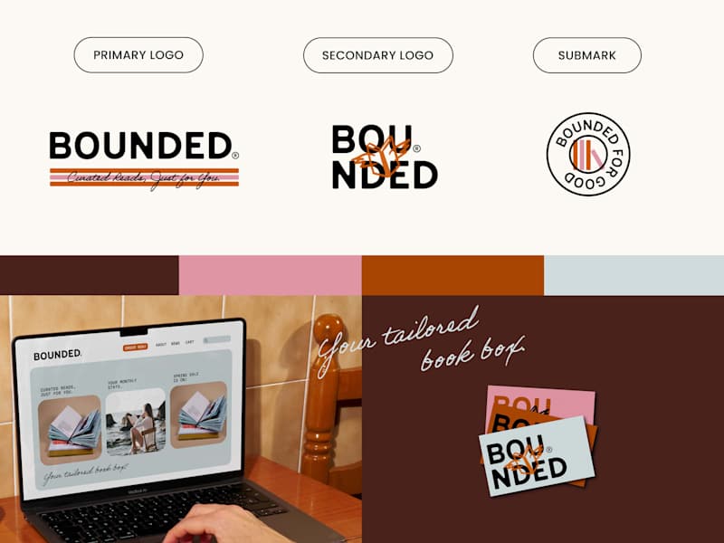 Cover image for BOUNDED® 📚 Brand Identity Design