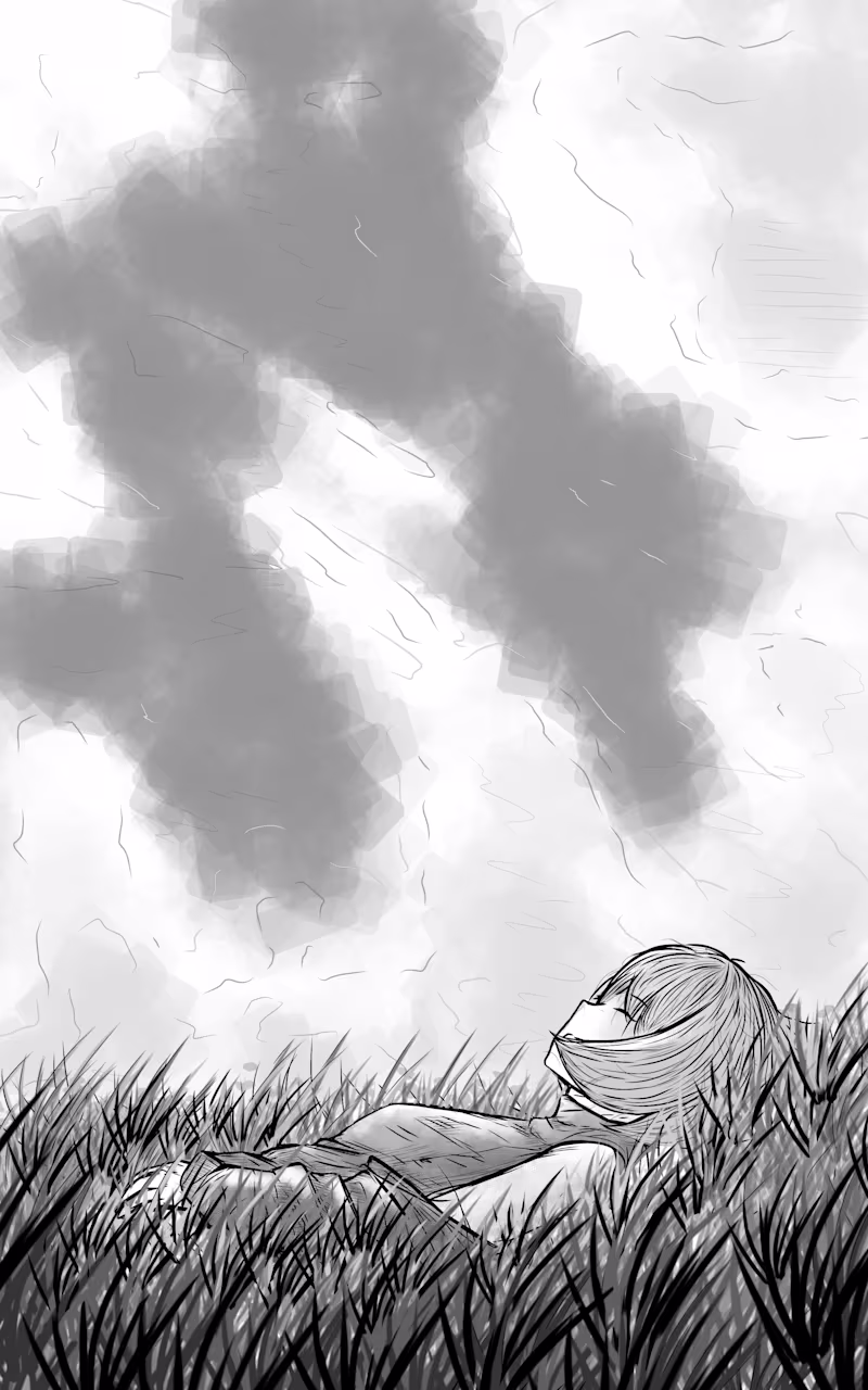 Cover image for Where we lie manga illustration 