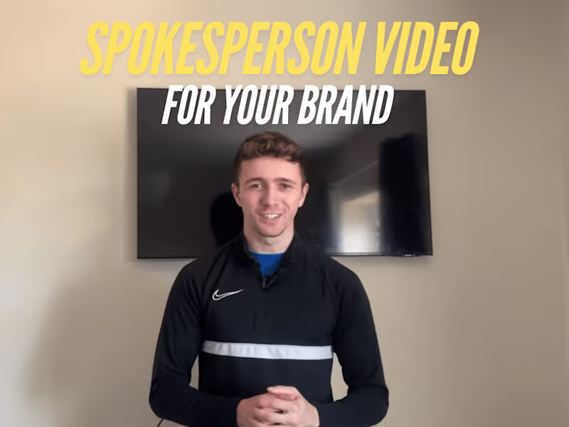 Cover image for I will film engaging spokesperson video for your social media 