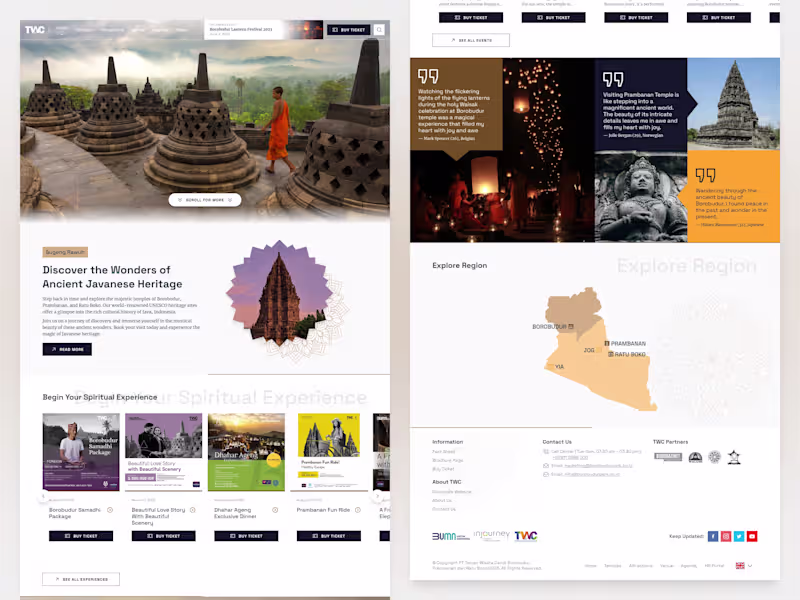Cover image for Borobudur Park (2021) • Heritage Website Revamp
