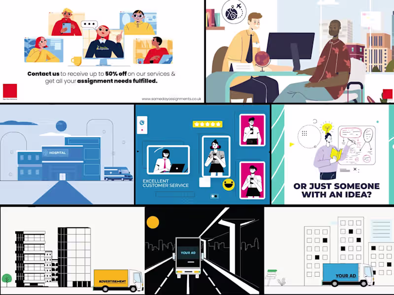 Cover image for Custom 2D Animated Explainer video 