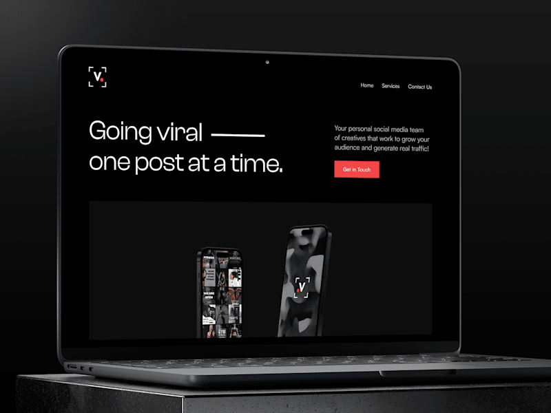 Cover image for Viralink - Social media services design agency website