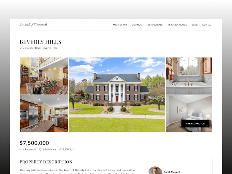 Cover image for Realtor | Framer Template Development