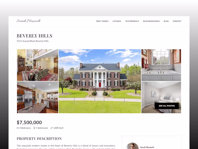 Cover image for Realtor | Framer Template Development