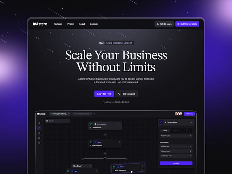 Cover image for Astero - SaaS Website