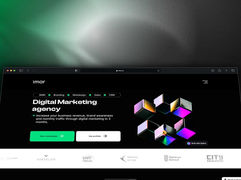 Cover image for Corporate website prepared for IMAR marketing agency