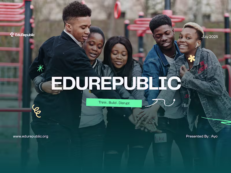 Cover image for EduRepublic – Integrated Education Ecosystem Pitch Deck