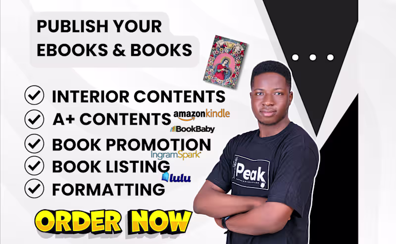 Cover image for I will publish your ebook, will be your book & ebook ghostwriter