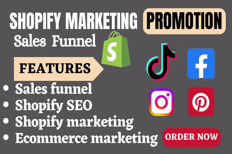 Cover image for Sales Funnel Shopify Marketing Ads, Email for Ecommerce Growth