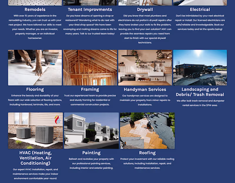 Cover image for America General Contractor Web Development
